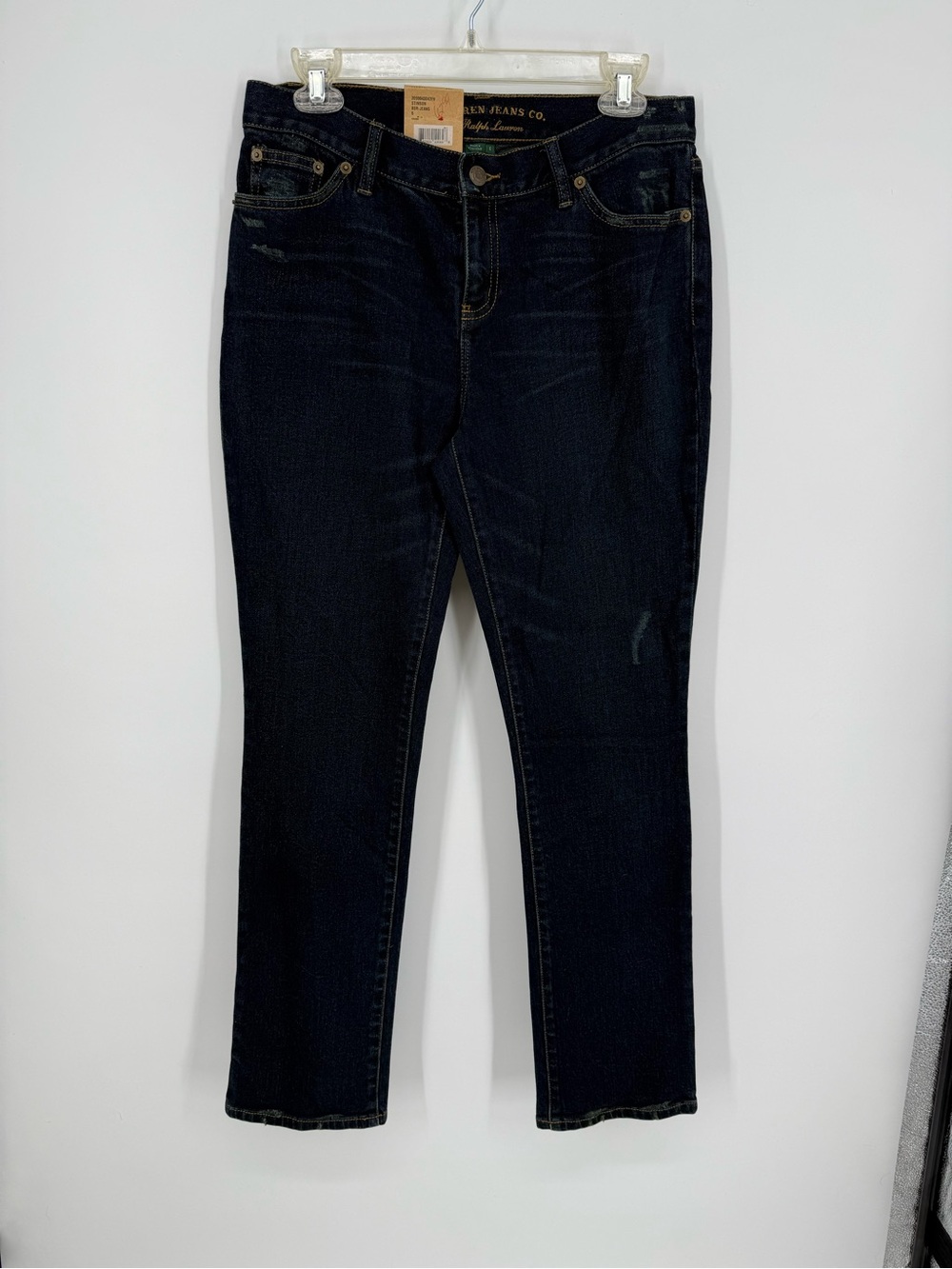 VTG Dead Stock Ralph Lauren Jeans Women 6/31 Dark Wash Modern Slim Stretch NEW